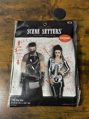 Amscan Scene Setters Bloody Canvas 65 X 65 Inches Size Halloween Party Decor - Image 1 of 4