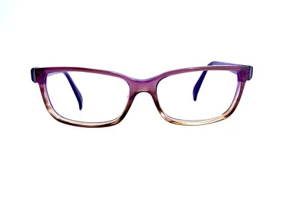 Nuevo Giorgio Armani Marrón Transparente Púrpura Gafas Rectangulares Italia GA 814 52 15 135 Foto 1 de 4