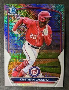 2023 Bowman Chrome #BCP-54 CRISTHIAN COWERO Mega Box Mojo Rifrattore - NAZIONALE - Foto 1 di 2