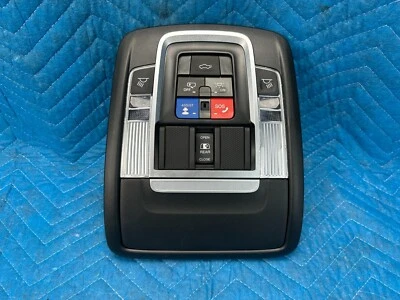 RAM 1500 2500 3500 Roof Overhead Console Dome Map Light Lamp Black 2019-2024 OEM - Image 1 of 4