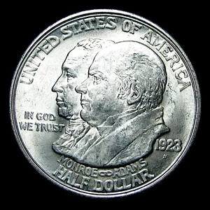 1923-S Monroe Commemorative Silver Half Dollar --- Gem BU Coin --- #158I - Picture 1 of 2