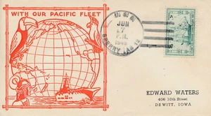 COPERTINA NAVALE MILITARE PRIMO GIORNO EVENTO - USS SPERRY 1949 CON FLOTTA PACIFICA - Foto 1 di 1