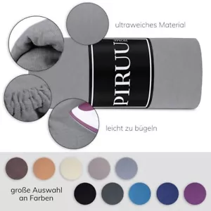 Jersey Spannbettlaken Spannbetttuch Bettlaken Spannbettuch Baumwolle 11 Farben - Bild 1 von 27