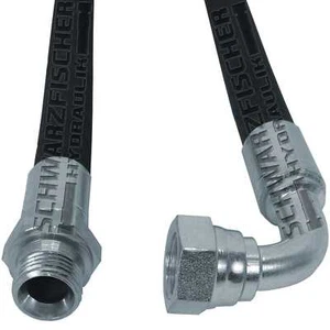 Manguera hidráulica 2SC DN25 G1" AGR/DKR90 BSP rosca pulgadas longitud hasta 9000 mm - Imagen 1 de 5