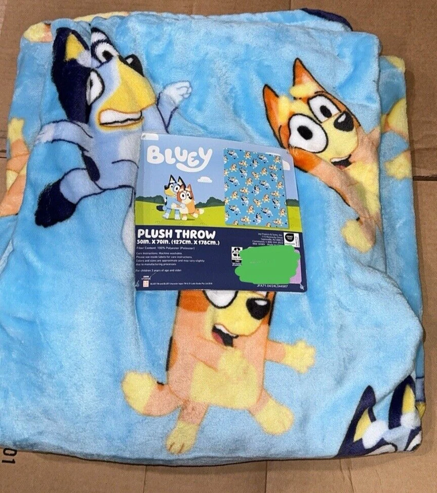 "Manta de felpa abrazando Bluey and Bingo Disney 50x70"" NUEVA" Foto 1 de 1