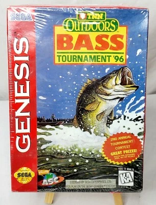 TNN Outdoors Bass Tournament '96 (Sega Genesis, 1996) *FACTORY SEALED* - Image 1 of 4