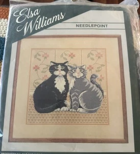 Elsa Williams Professor Malone & Miss Sally grau schwarze Katze Nadelspitzen-Set - Bild 1 von 4