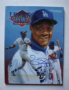 Revista de recuerdos deportivos autografiada firmada a mano de Darryl Strawberry Legends - Imagen 1 de 3