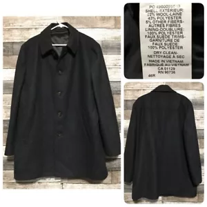 Lauren Ralph Lauren Wollmischung Mantel Herren 46R Grau Knopfleiste - Bild 1 von 10