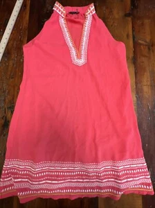 thml sundress medium sleeveless orange lined lightweight - Picture 1 of 12