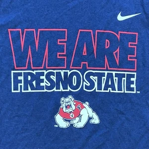 NIKE WE ARE Fresno State Bulldogs Small Dri-Fit Youth Navy T-Shirt - NWT  - Picture 1 of 7