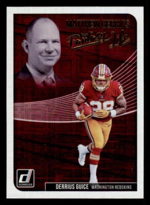 2018 Donruss Matthew Berry's Fantasy Life #17 Derrius Guice - Image 1 of 2