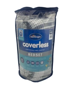 Silentnight Single Coverlos 10,5 Bettdeckenset HYPO-ALLERGISCH Bettgarnitur Kissen grau - Bild 1 von 2