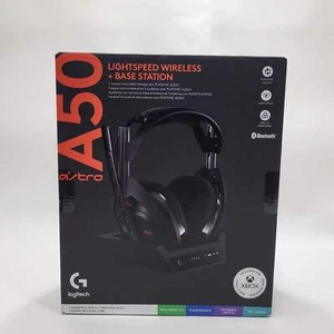New Logitech Astro A50 LIGHTSPEED Wireless Gaming Headset + Base Station - Black - Picture 1 of 5