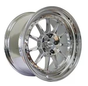 16x8 +0 Whistler SK11 4x100 Chrome Wheels (Set of 4) - Picture 1 of 2