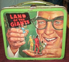VINTAGE ALADDIN LAND OF THE GIANTS METAL LUNCHBOX WITH THERMOS