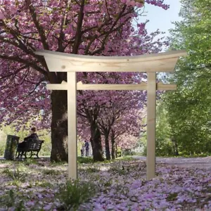 Torii Gate Holzbogen Torbogen Garten Tor Holz Schrein Japan japanisch Asien 20 - Bild 1 von 6