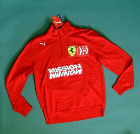 2019 Scuderia Ferrari Team Issue Mission Winnow Sweater Pullover Men's M, NEW! Cover