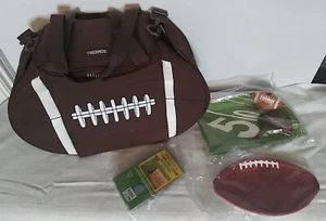 Football Cooler Thermos brand, Two Ceramic 🏈 Serving Dishes & 🏈 🌽 O C Holders - Picture 1 of 20