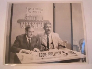 1950'S ED McLEMORE & EDDIE HALLACK STUDIO WRESTLING PHOTO - TUB B - Bild 1 von 2