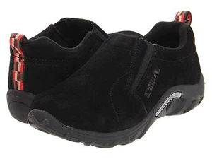 Merrell Schuhe schwarz Nubuk Slipper Dschungel Mokassin kleine Jungen Größe 10 1/2 M SALE! - Bild 1 von 5