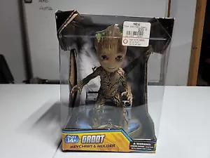 Marvel Guardians of The Galaxy Vol 2 Groot Keychain & Holder Action Figure NEW - Picture 1 of 5