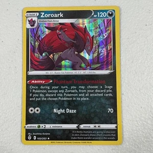 Pokemon ZOROARK 103/203 Holo Rare Card TCG Evolving Skies - Picture 1 of 2