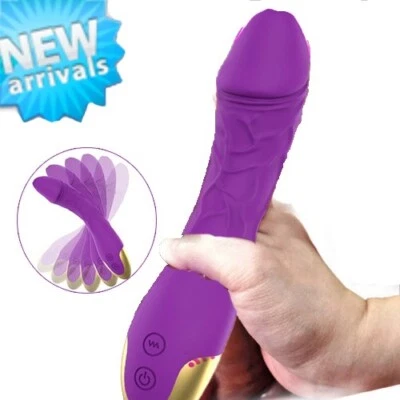 Consolador Vibrador Anal Recargable Realista Punto G Masajeador Juguetes Sexuales para Mujeres Foto 1 de 4
