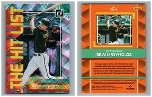 2022 DONRUSS THE HIT LIST INSERTO DIAMANTE PARALLELO THL-4 BRYAN REYNOLDS PIRATI - Foto 1 di 1