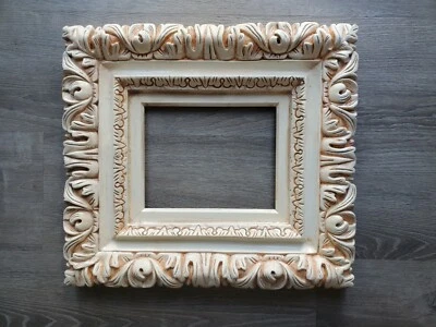  8x10 Cottage Chic Frame, Baroque Wedding Frames, Wall Picture Frame, Art Frames - Image 1 of 4