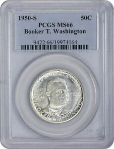 1950-S Booker T. Washington Commemorative Half MS66 PCGS Mint State 66
