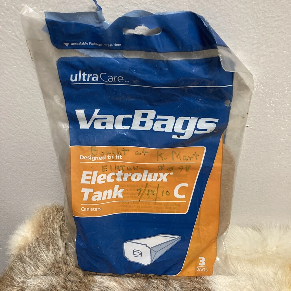 3 GENUINAS Bacbags Electrolux Bote Aspirador Tanque Estilo C Bolsa de Filtro Foto 1 de 4