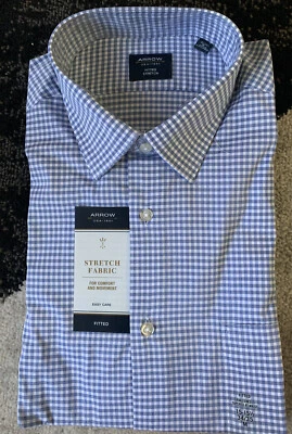 男式正装衬衫 Arrow USA 1851 弹力面料。 修身。 — 第 1/4 张图片