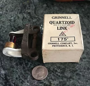 Vintage Antik Feuer Grinnell Quarz Sicherungsglühbirne Link 250 Pfund 175 Grad - Bild 1 von 7