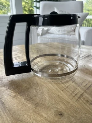 Cafetera Cuisinart 12 tazas jarra vidrio logotipo Cuisinart banda y tapa repuesto Foto 1 de 4