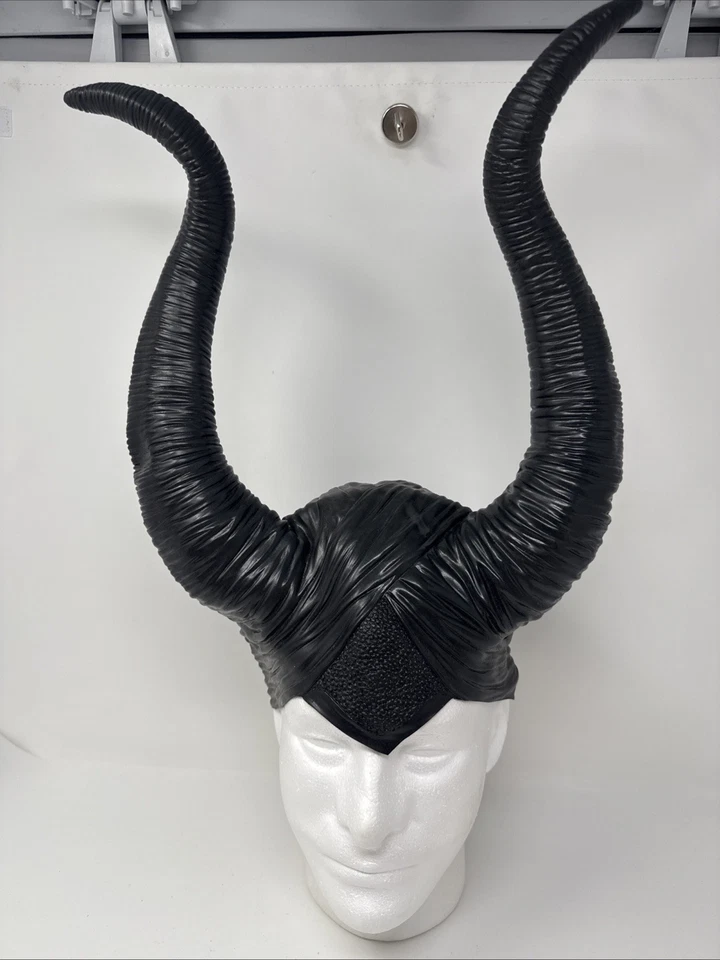 Máscara Cabeza Cuernos Maléfica Disfraz Halloween Sombrero con Cuernos de Espuma Juegos con disfraces Adultos Foto 1 de 3