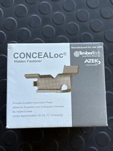 Neu TimberTech - CONCEALoc versteckter Verschluss - 175 Stck. 100 Quadratmeter ft Stahlbraun - Bild 1 von 4