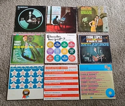 Lot of 9 Easy Listening 1950s 1960’s Dorsey Crammer Vinyl Record  - Image 1 of 4
