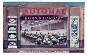 VTG Horn Hardart Automat New York City Postcard 57th & 6th Posted No Stamp T5V - Picture 1 of 2