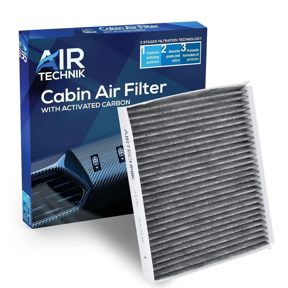 Filtro de aire de cabina AirTechnik CF12151 con carbono activado | Se adapta a Hyundai Sonata... Foto 1 de 4