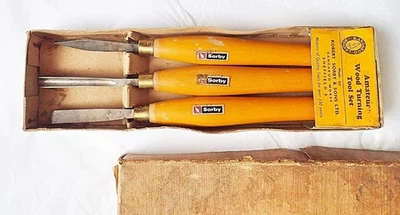 Vintage ROBERT SORBY KANGAROO WOODTURNING CHISEL set - Image 1 of 4