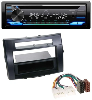 JVC Bluetooth MP3 USB DAB CD Autoradio für Toyota Corolla Verso 04-09 schwarz - Bild 1 von 4