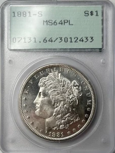 1881 S Morgan Silver Dollar PCGS MS64 PL OGH Gen 1.2 aka Rattler - Picture 1 of 8