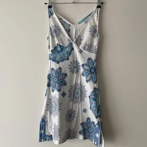 Emilio Pucci Abito Camicia Senza Maniche 38 Cotone Azzurro Bianco Made in Italy - Foto 1 di 9
