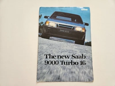 SAAB 9000 TURBO 16 LAUNCH SALES BROCHURE 1984 - Image 1 of 4