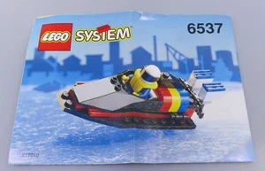 Vintage LEGO 6537 Town Boats Hydro Racer 1994 Lego Instruction Sheet - Picture 1 of 11