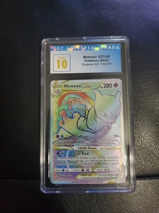 Mewtwo VStar Rainbow Rare Holo Pokemon Go CGC PRESTINE 10 - Picture 1 of 2