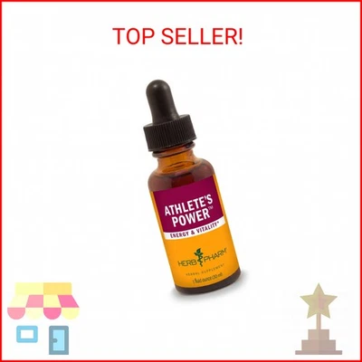 Fórmula herbal líquida Herb Pharm Athlete's Power para energía y vitalidad - 1 onza Foto 1 de 2