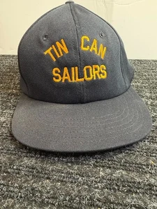 Cappello 'Tin Can Sailors' Snapback Nero Berretto Regolabile Taglia Adulto Cappello - Foto 1 di 10