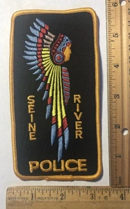 Patch polizia tribale prima nazione Senna obsoleta vintage Ontario Canada - Foto 1 di 2